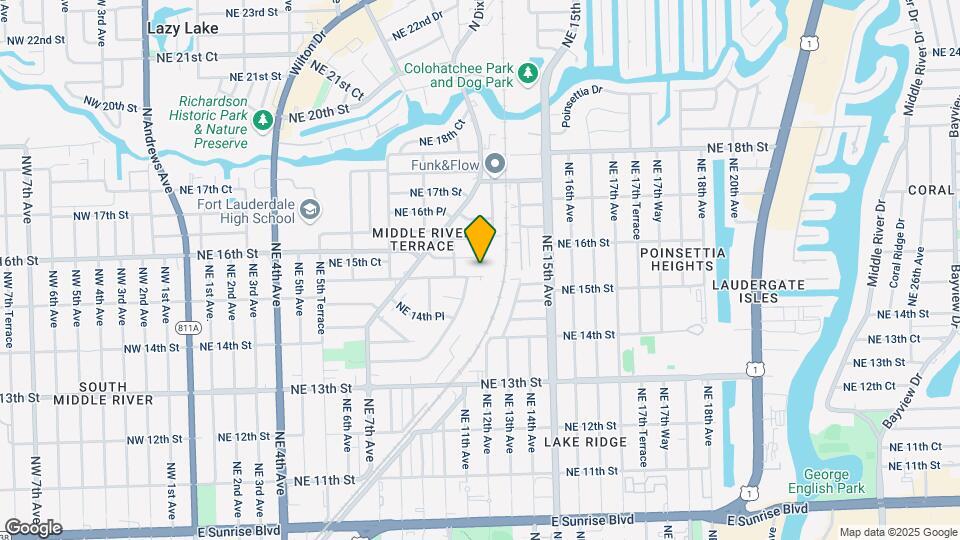 1129 NE 15th St Map and Location Details