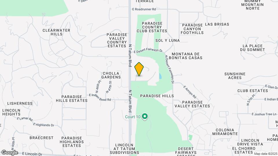 4820 E Cottontail Run Rd Map and Location Details