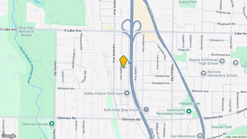 614 Leamington Ave Map and Location Details