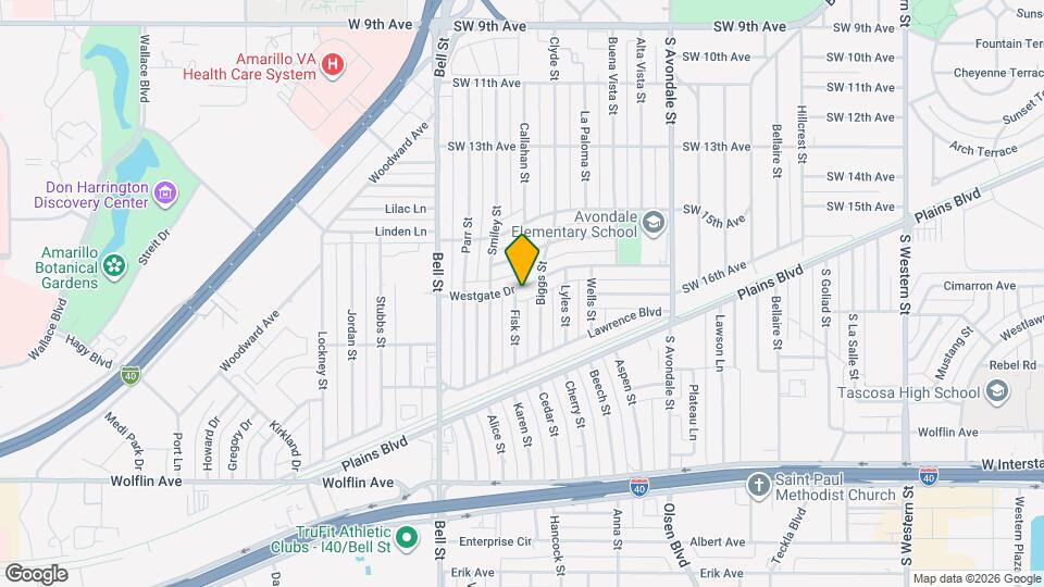 5405 Westgate Dr Map and Location Details