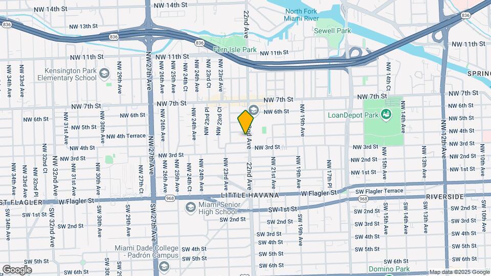 406 NW 22nd Ave Map and Location Details