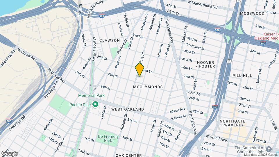 2622 Adeline St Map and Location Details