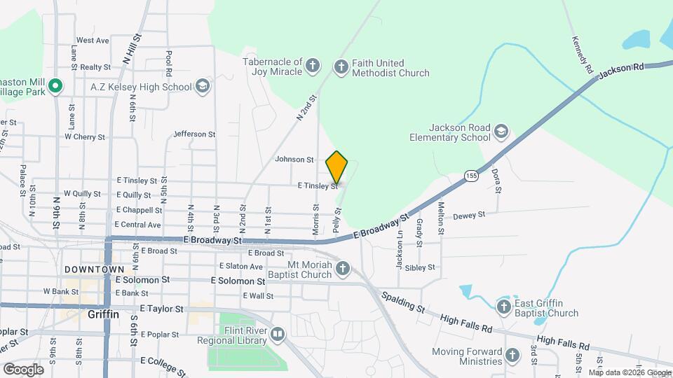 814 E Tinsley St Map and Location Details