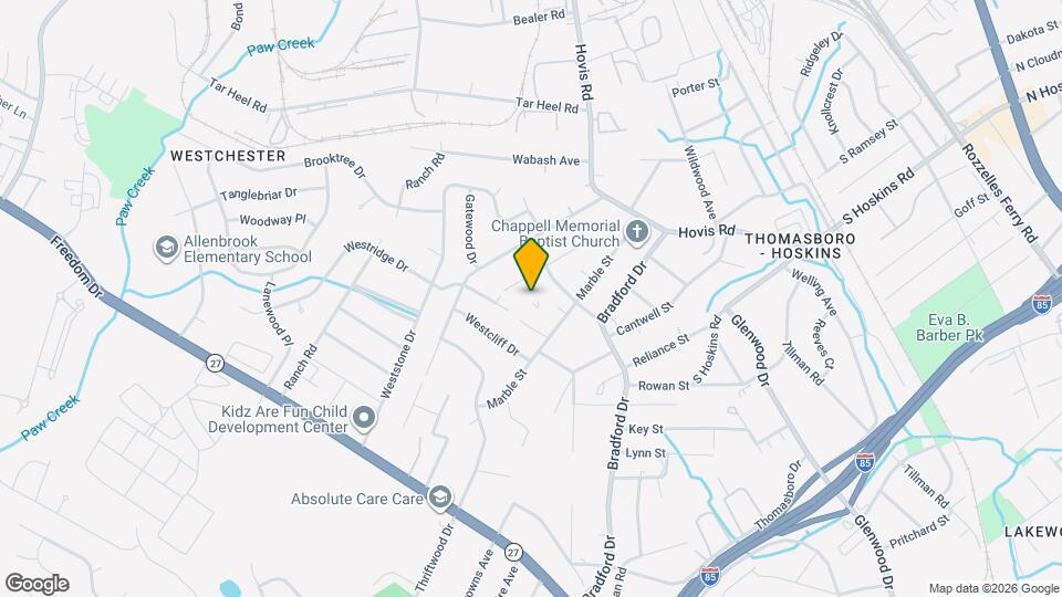 1110 Marble St Map and Location Details