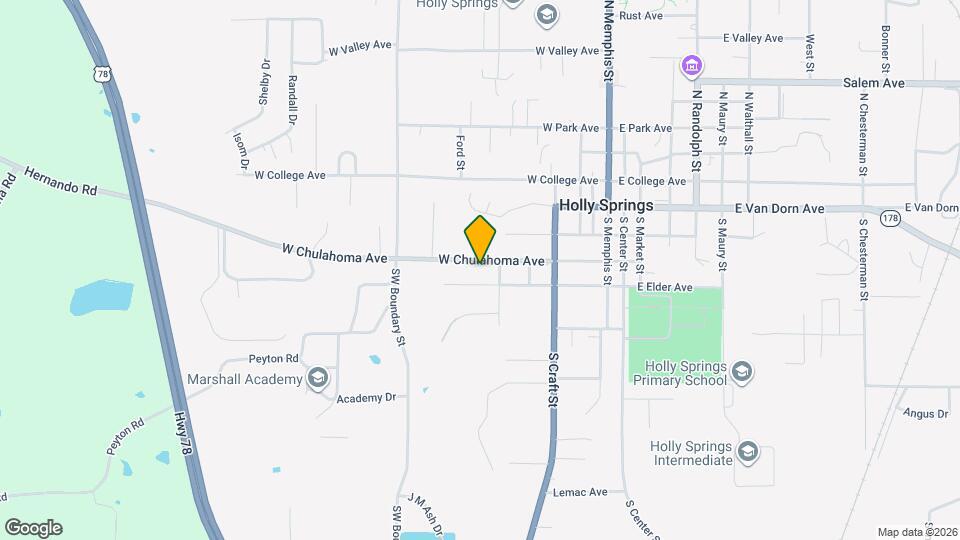 275 W Chulahoma Ave Mapa y Detalles de la Ubicación