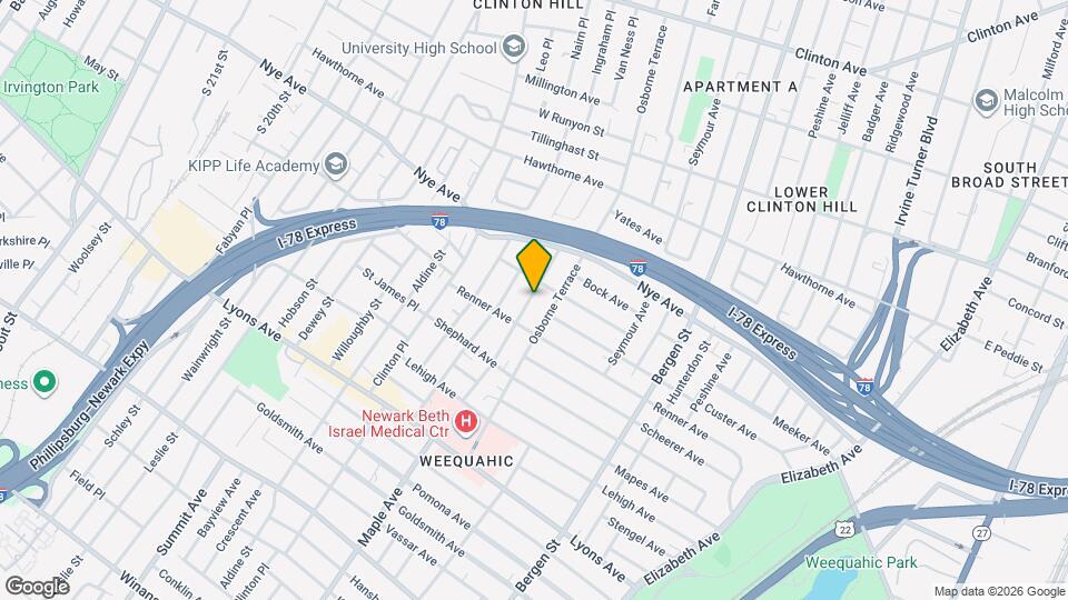 98 Huntington Terrace Map and Location Details