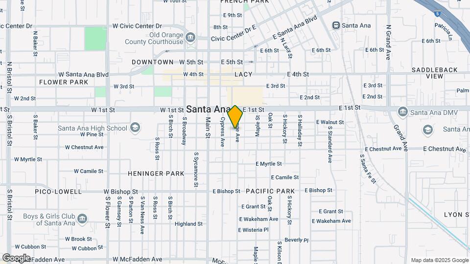 216 S Orange Ave Map and Location Details