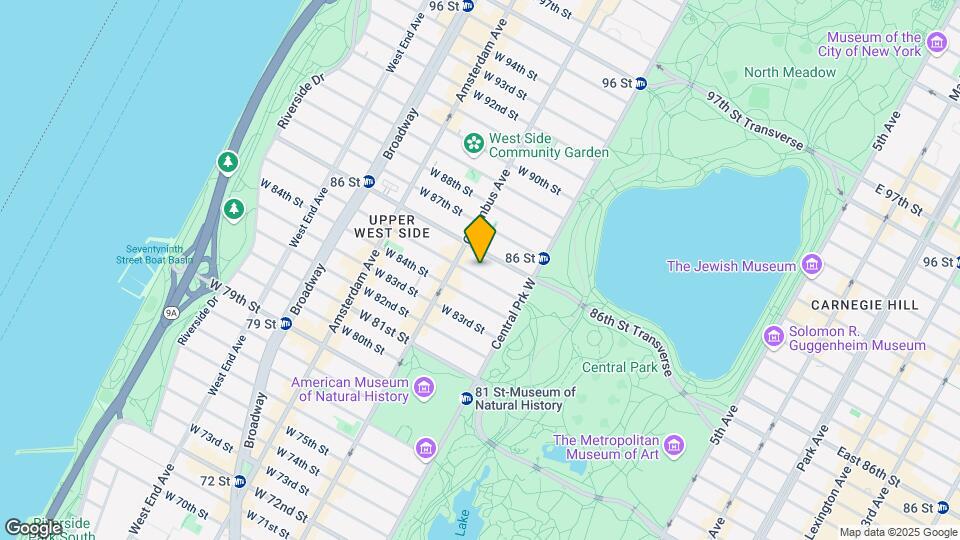 59 W 85th St Map and Location Details