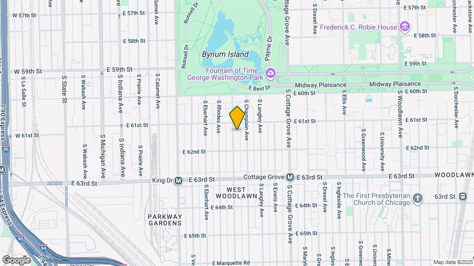 6121 S St Lawrence Ave Map and Location Details