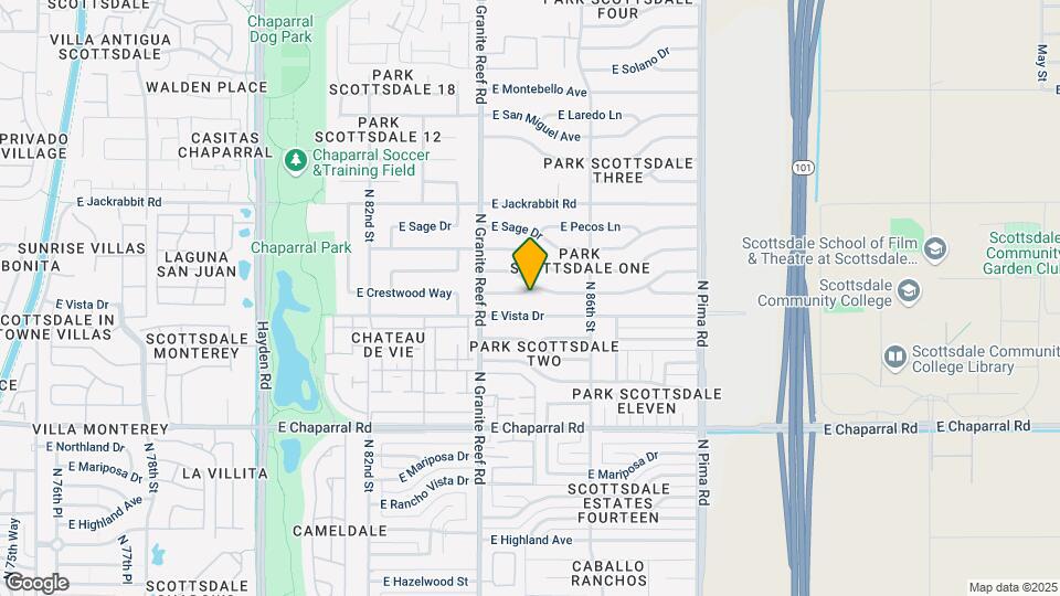 8449 E Crestwood Way Map and Location Details