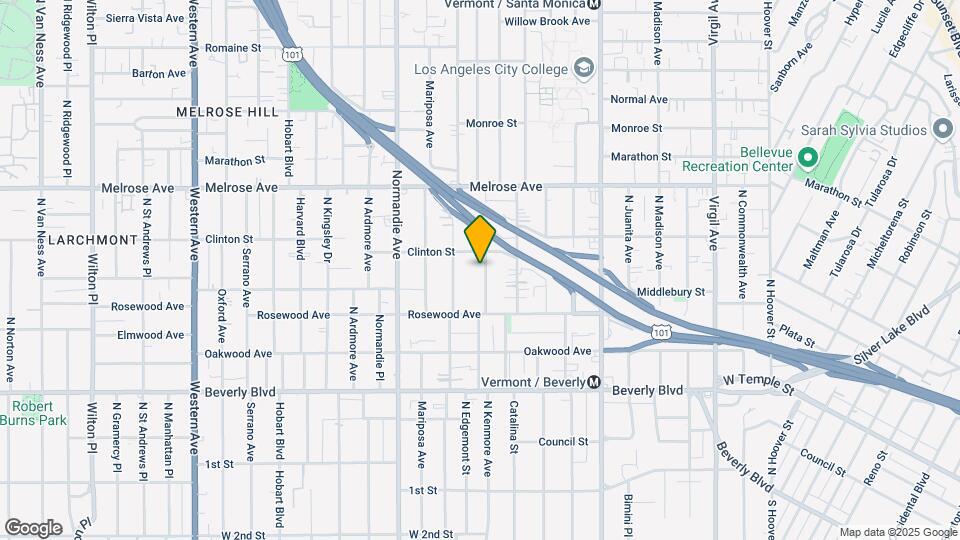 551 N Kenmore Ave Map and Location Details