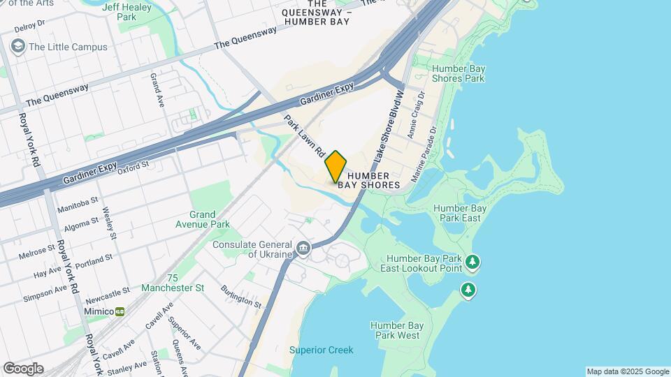 2220 Lake Shore Blvd W Map and Location Details