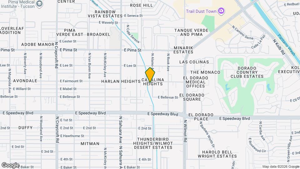 1325 N Alamo Ave Mapa y Detalles de la Ubicación