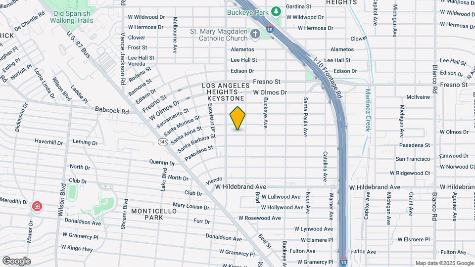1815 Santa Barbara St Map and Location Details