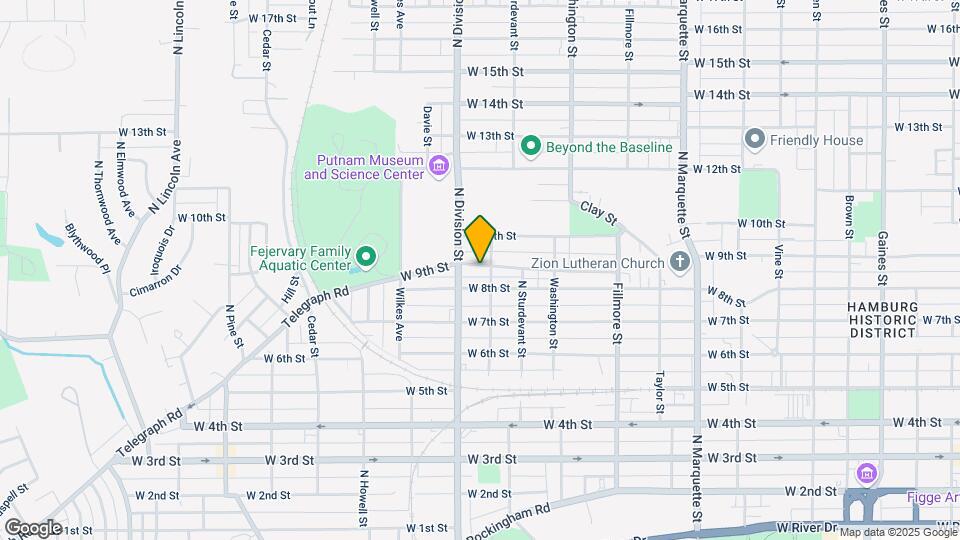 1709 W 9th St Mapa y Detalles de la Ubicación