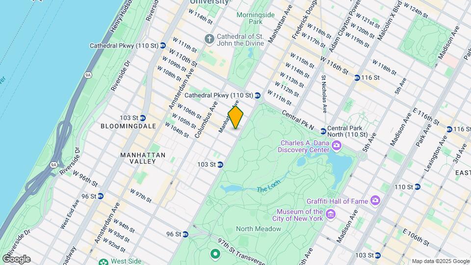 461 Central Park West Map and Location Details