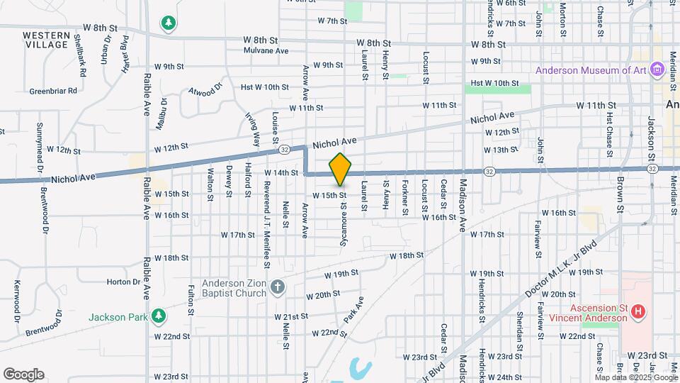 1604 W 15th St Map and Location Details