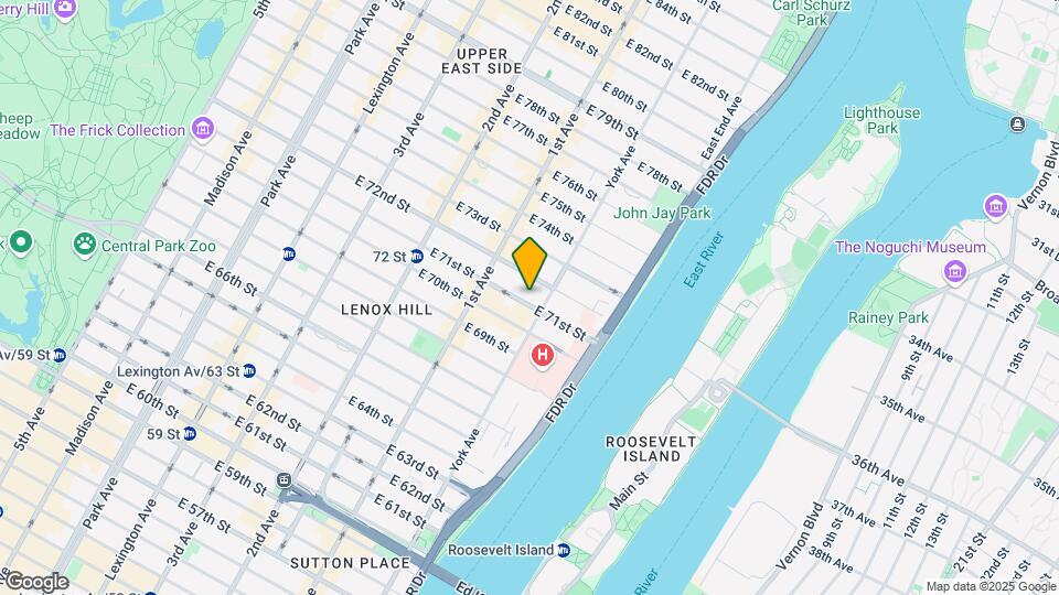 437 E 71st St Map and Location Details