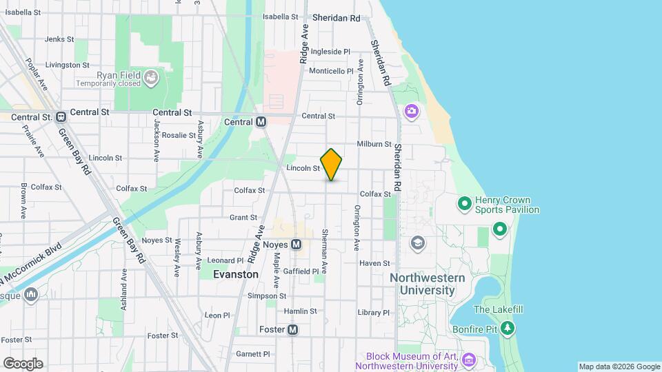 733 Colfax St, Unit Coach House Map and Location Details