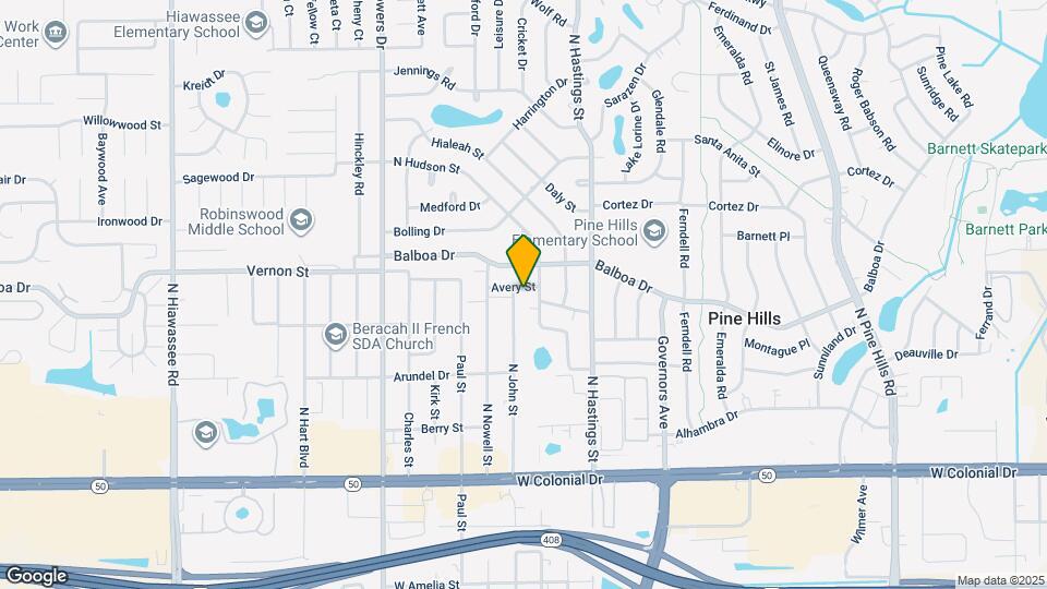 5920 Avery St Map and Location Details