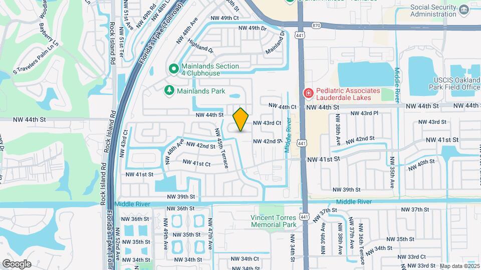 4440 NW 43rd St Map and Location Details