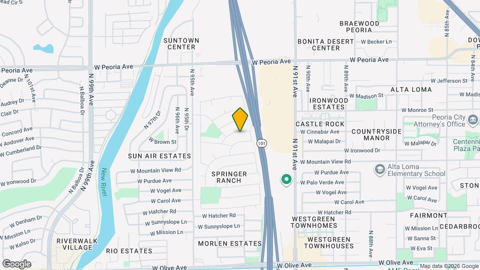 9255 W Brown St Mapa y Detalles de la Ubicación