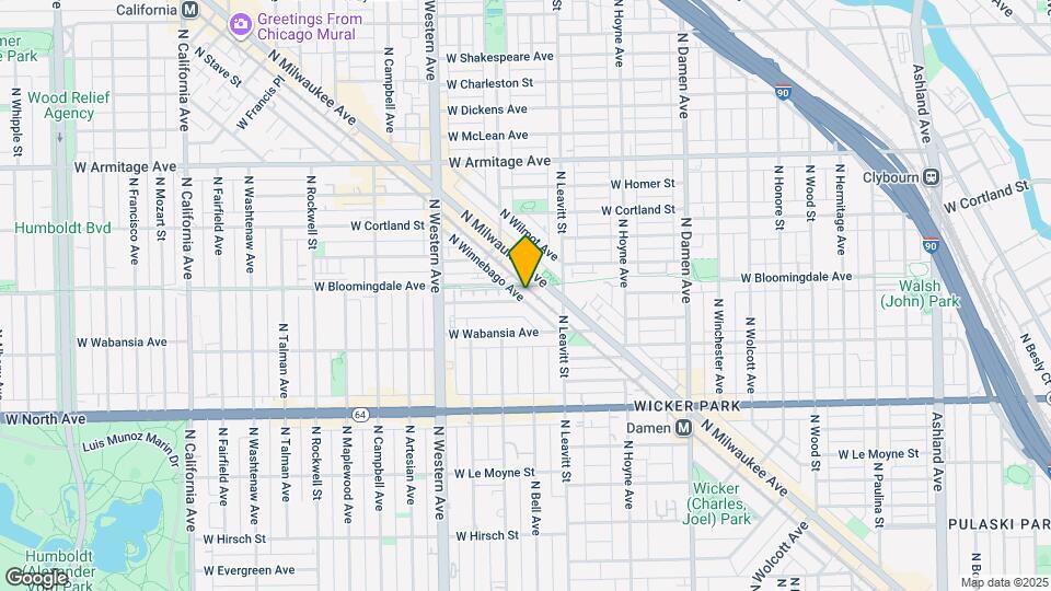 1749 N Winnebago Ave Map and Location Details