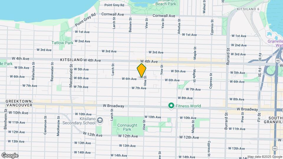2314 W 6th Ave Map and Location Details