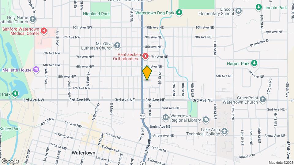 420 4th St NE Map and Location Details