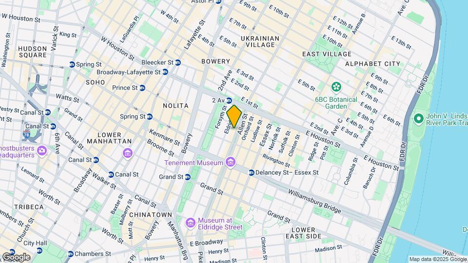 167 E Houston St Map and Location Details