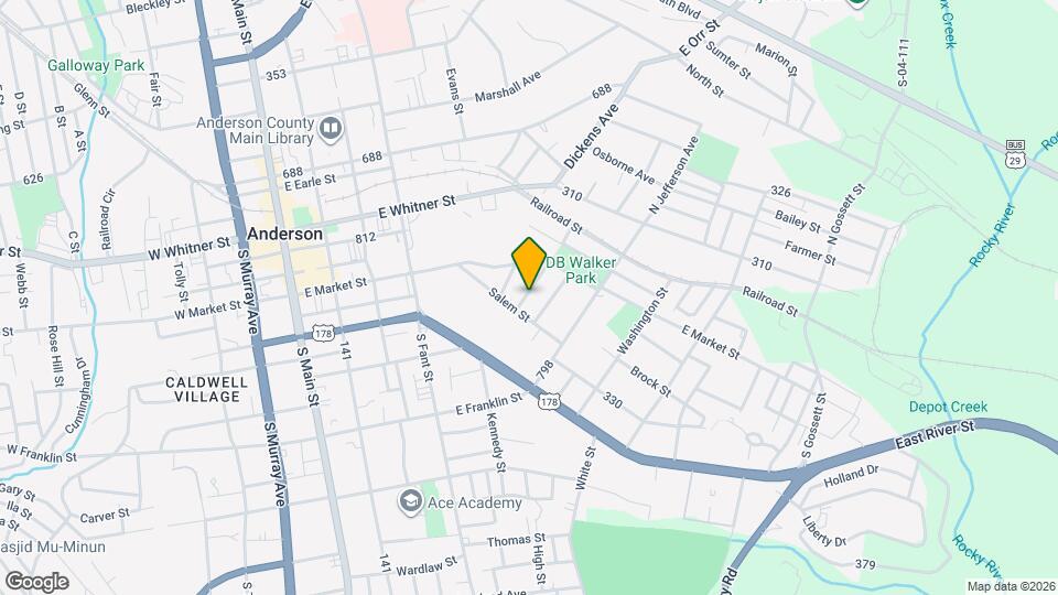 423 Gray St Map and Location Details