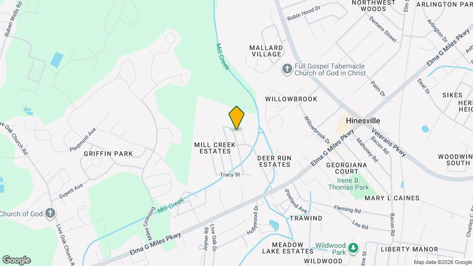 708 Mill Creek Cir Map and Location Details