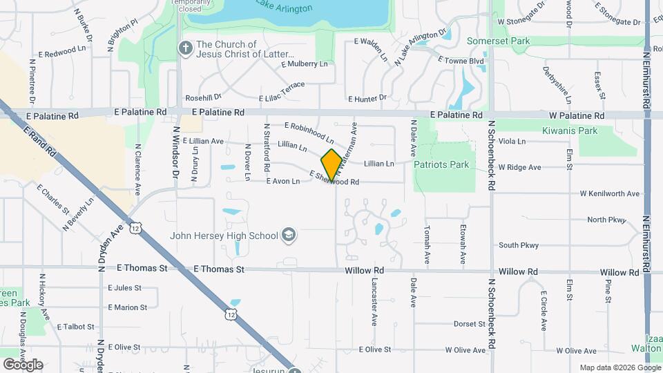 1702 N Waterman Ave Map and Location Details