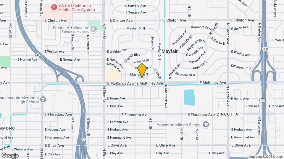3445 E McKinley Ave Map and Location Details