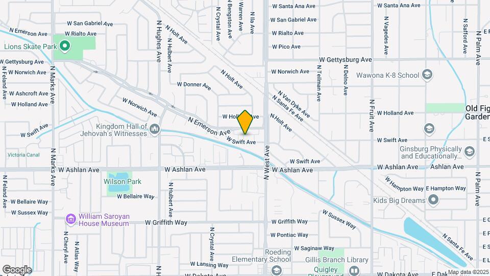 1460 W Swift Ave Map and Location Details