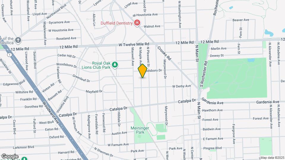 1312 N Maple Ave Map and Location Details