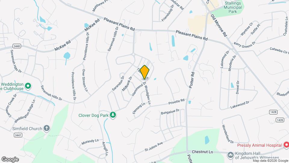 1081 Woodglen Ln Map and Location Details