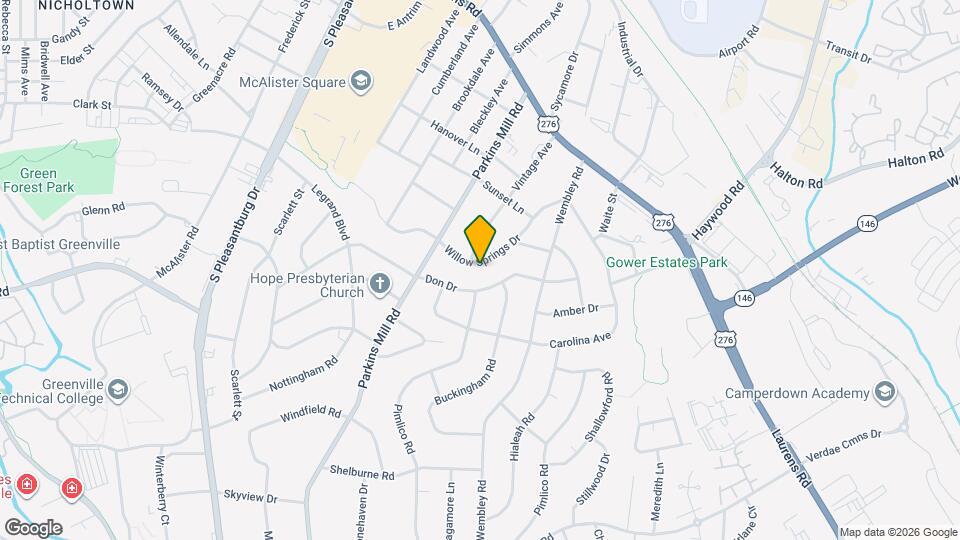 223 Willow Springs Dr Map and Location Details