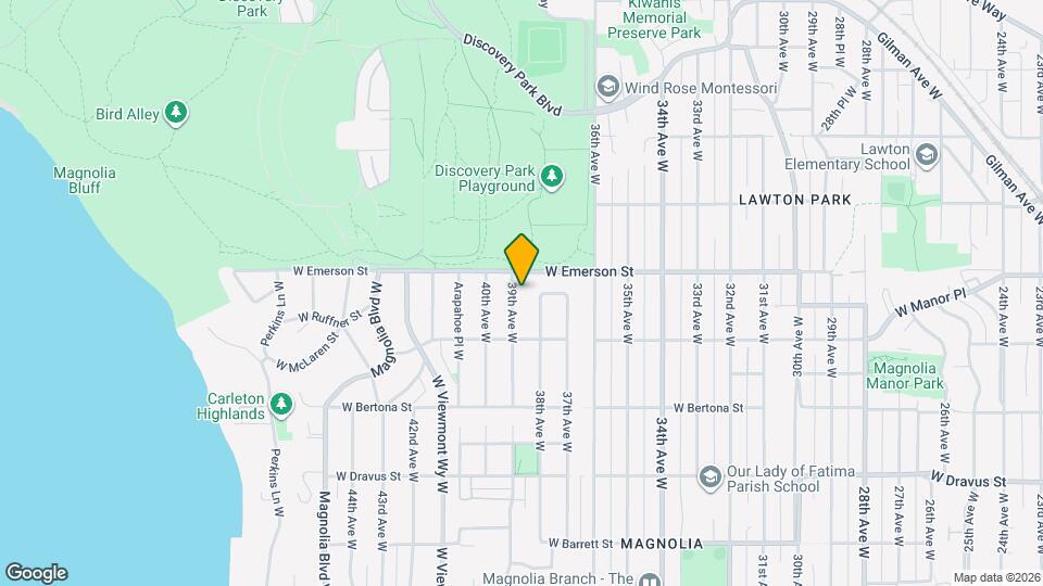 3642 39th Ave W Map and Location Details