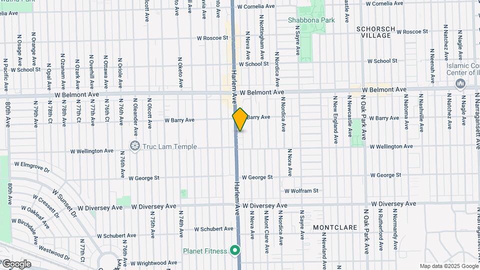 3037 N Harlem Ave Map and Location Details