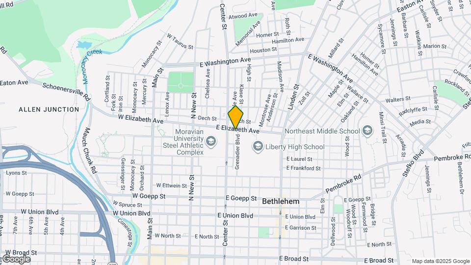 116 E Elizabeth Ave Map and Location Details