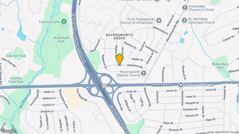 7801 Kalorama Rd Map and Location Details