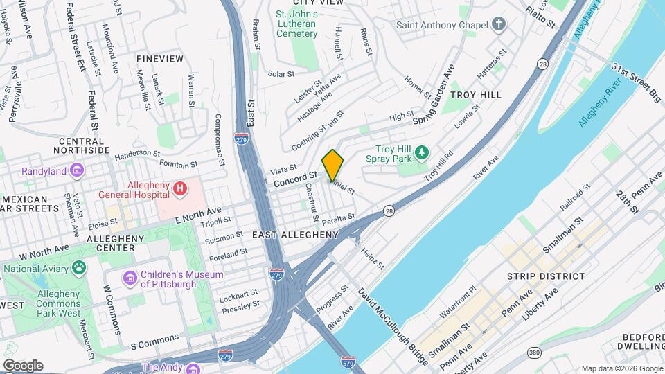 1027 Vinial St Mapa y Detalles de la Ubicación