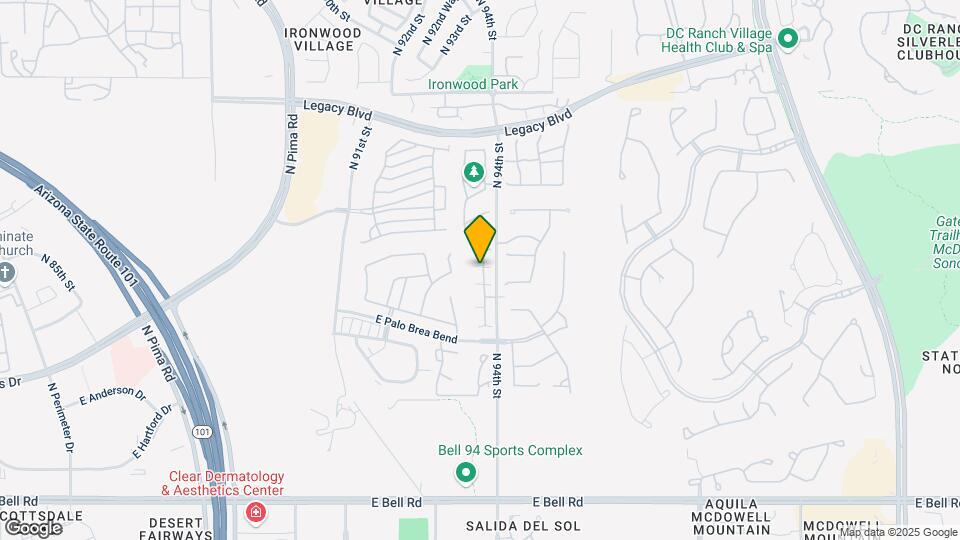 17874 N 93rd Way Map and Location Details