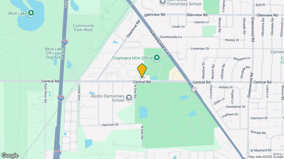 4202 W Central Rd Map and Location Details