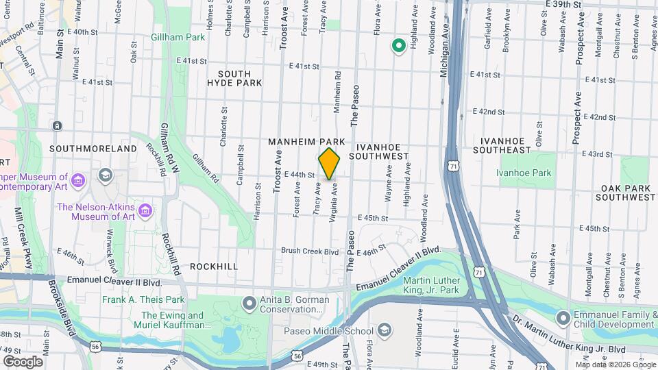 4410 Virginia Ave Mapa y Detalles de la Ubicación