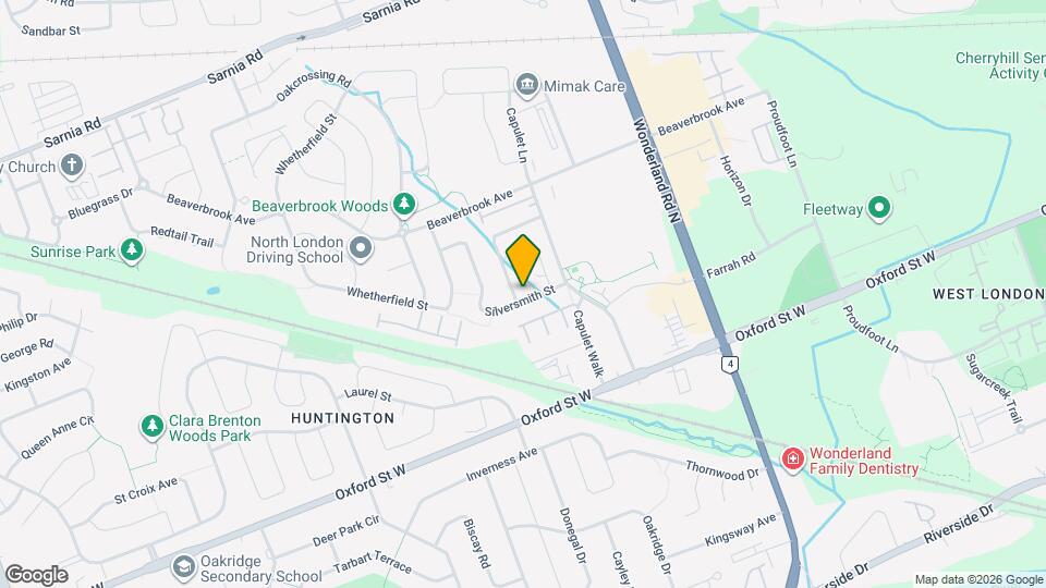 730 Silversmith St Map and Location Details