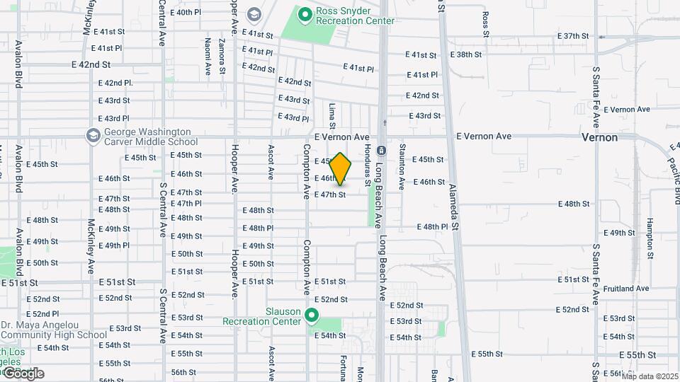 1589 E 47th St Map and Location Details