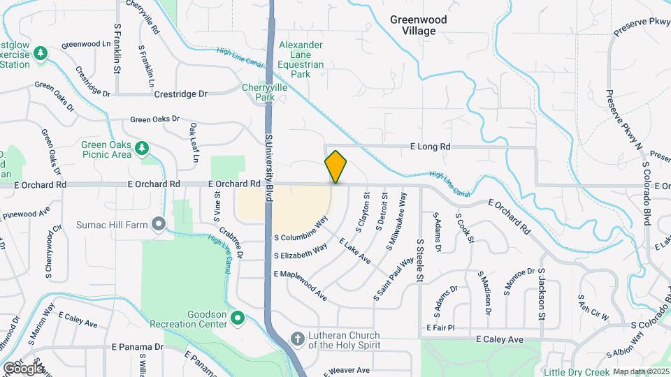 5904 S Columbine Way Map and Location Details