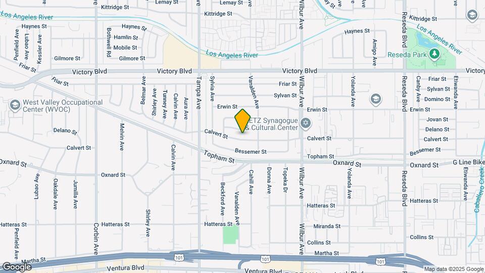 19135 Calvert St Map and Location Details